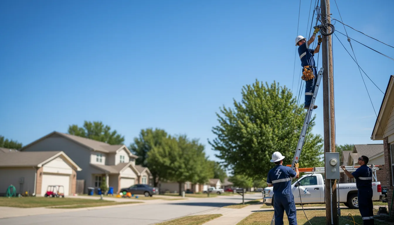 Residential electrician providing installation services in New Vienna, IA